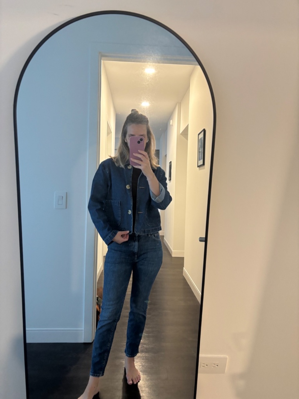 Cropped Denim Jacket - Picture 3 of 5